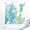 Art Deco Floral Botanical Wisteria Cottagecore Garden Vine Leaves Vintage Flowers Hand Drawn Custom Removable Wallpaper by Spoonflower Peel & Stick Wallpaper 2FT Wide